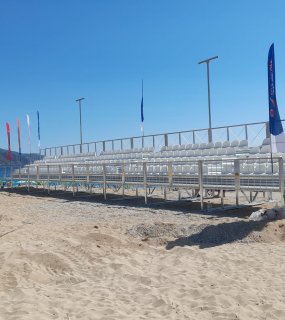 MUĞLA 384 KİŞİLİK ÇELİK PORTATİF TRİBÜN